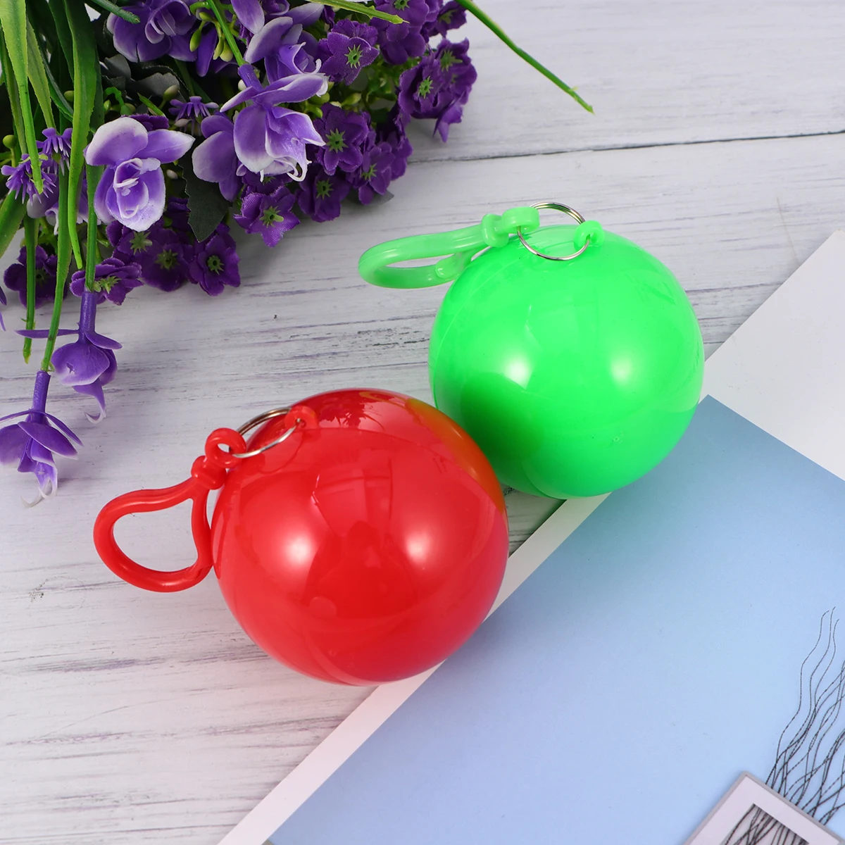 

7 Pcs Raincoat Ball Cloak Hooded Ponchos for Adults Waterproof Spherical Women's