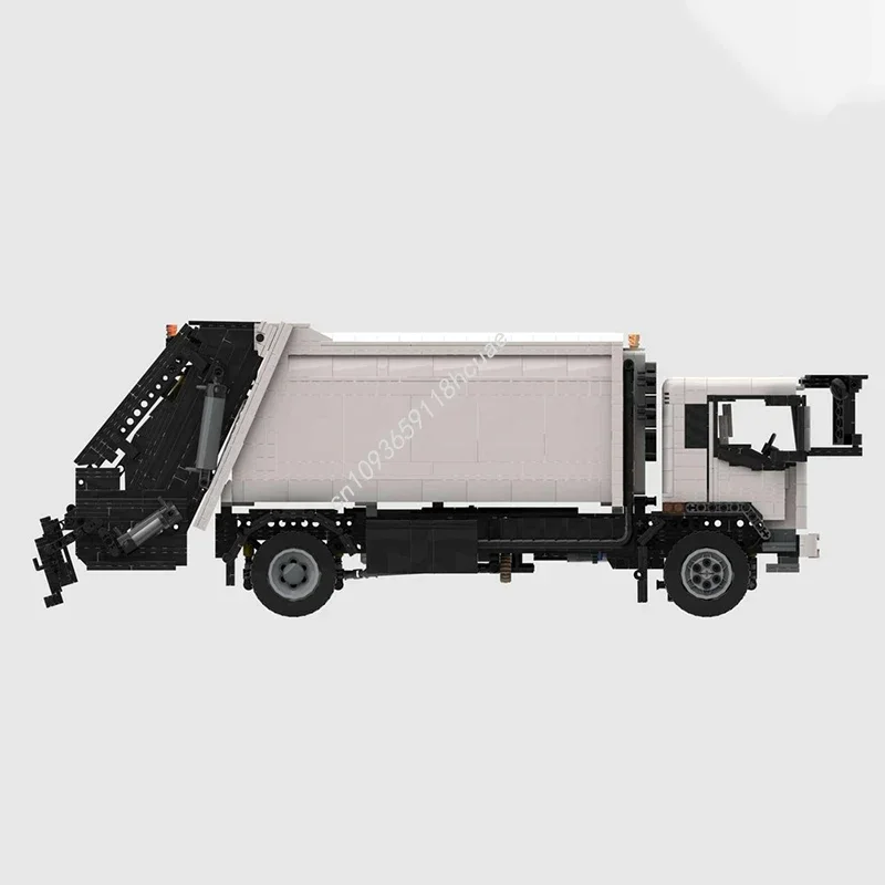 3150pcs MOC Rear Loader Garbage Truck Technical Model Building Blocks Brick Toys Creative Festival Gifts