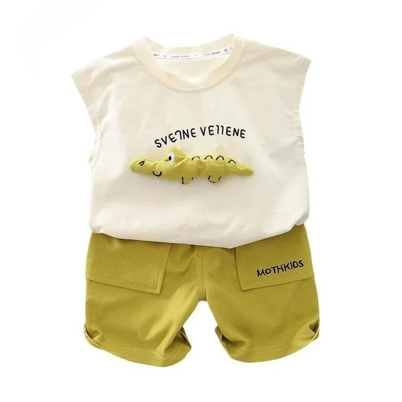 

New Summer Baby Clothes Suit Infant Boys Clothing Children Girls Vest Shorts 2Pcs/Sets Toddler Casual Costume Kids Tracksuits