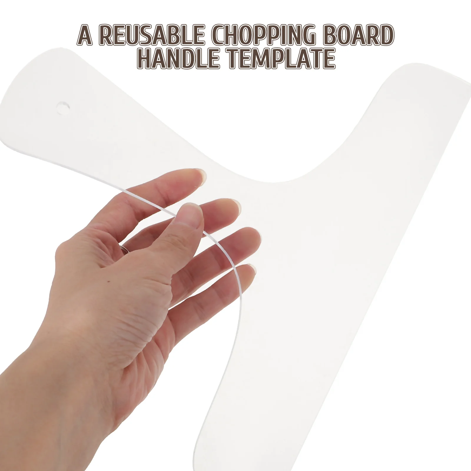 

Acrylic Cutting Board Template H Stencil Clear Woodworking Tool DIY Craft Kitchen Reusable Precise Cutouts Charcuterie Supply