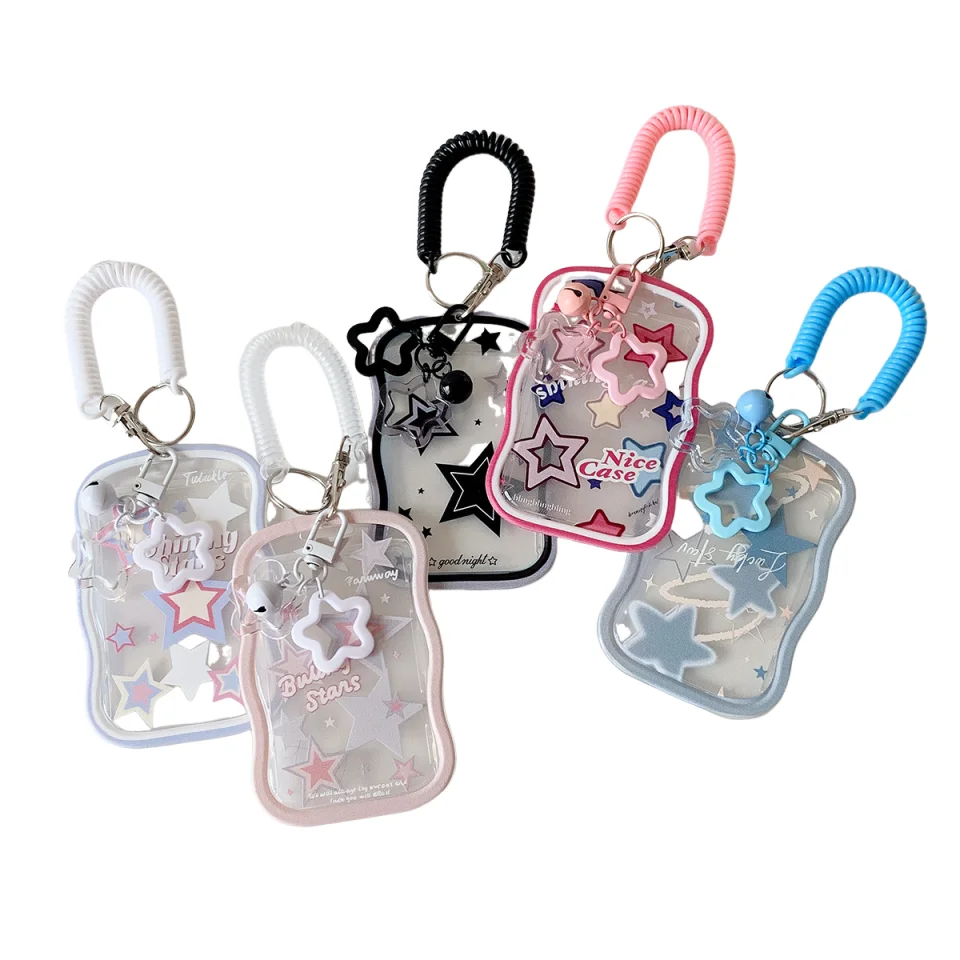 Student Card Case Clear Star Card Case Campus Card Holder Lightweight For Student Id