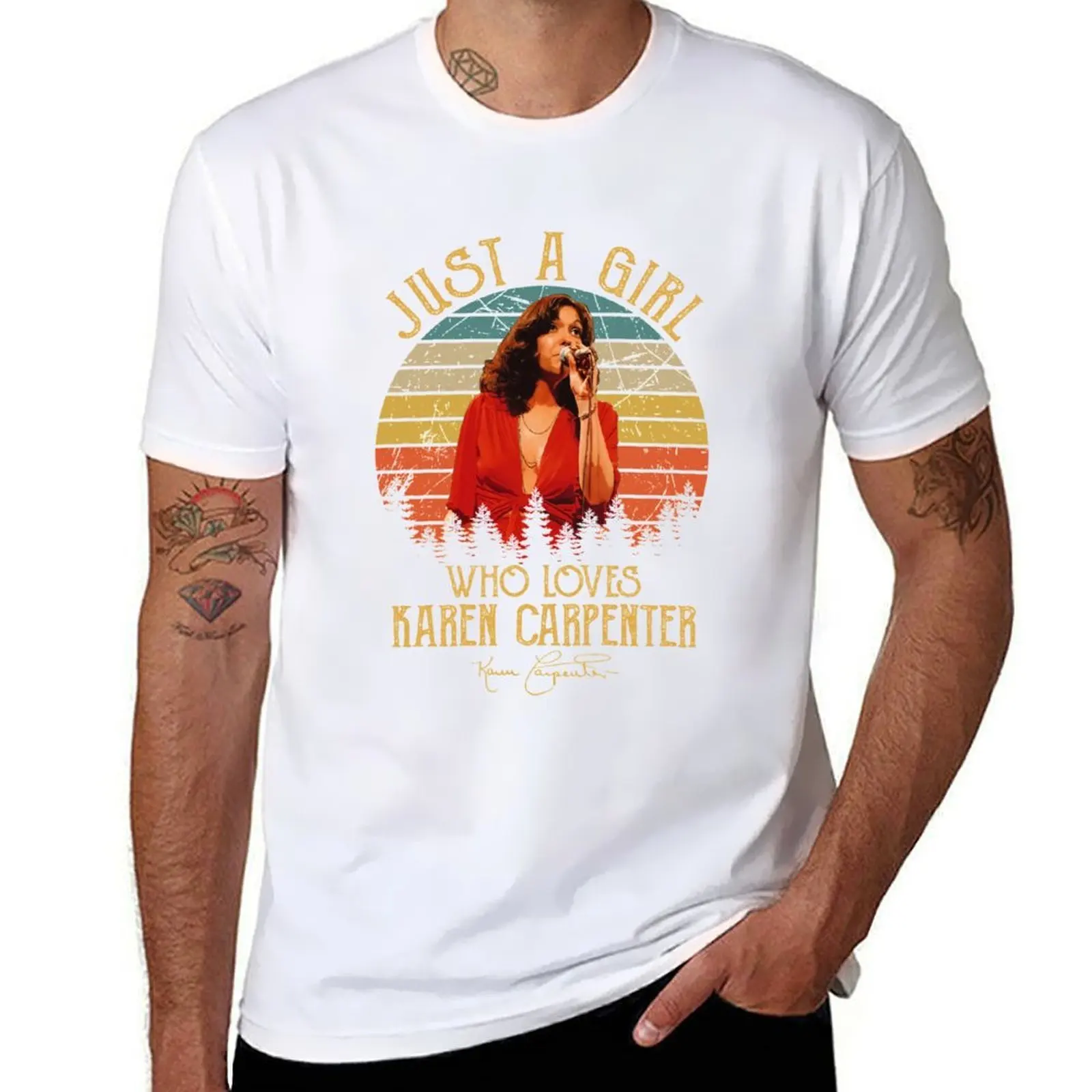 

Just A Girl Who Loves Karen Vintage T-Shirt t shirt man cotton mens graphic t shirts T-Shirt