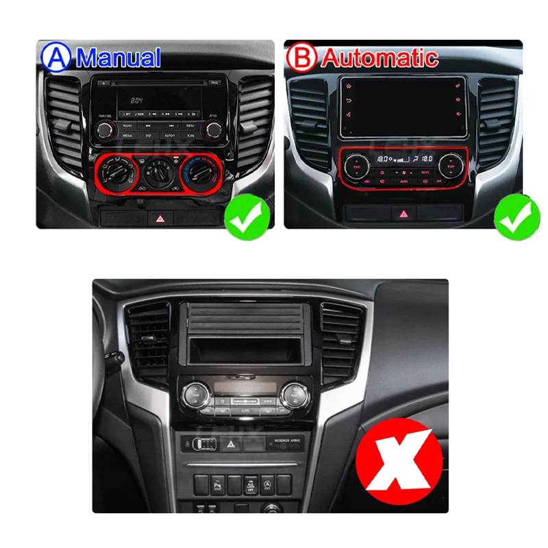 Android Autoradio For Mitsubishi Pajero Sport 3 L200 5 Triton 3 2015- 2019 Car Radio Carplay GPS Navigation Stereo Player WIFI