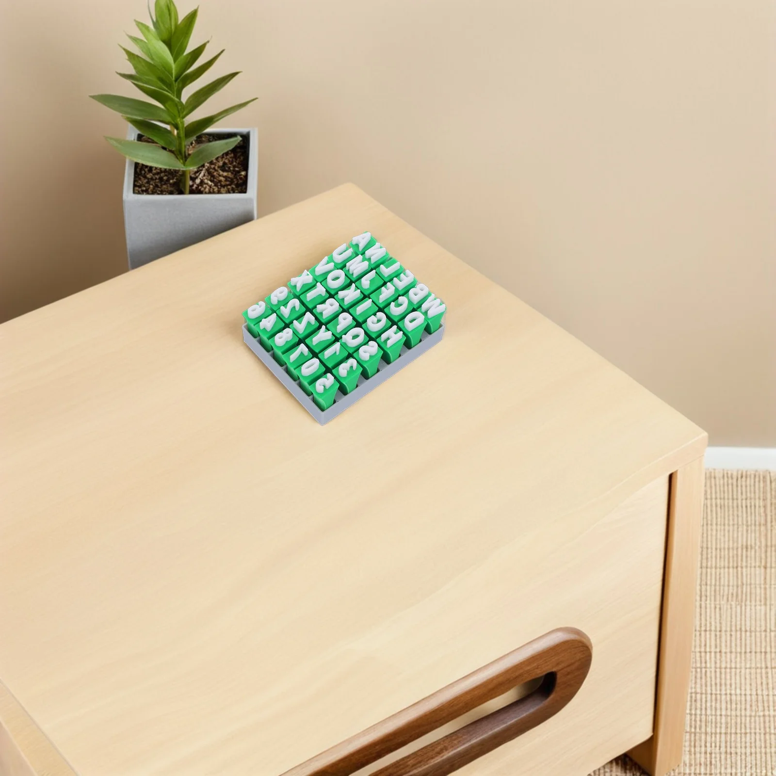 1 Kinderen 26 Letter Alphabet Nummer Stempels Voor Modelleerklei Leuk Educatief Knutsel Kunstprojecten Doe-het-zelf Aardewerk Activiteiten Kleistempel