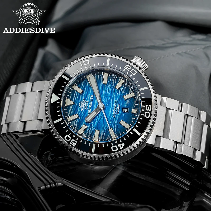 ADDIESDIVE ハイエンド自動巻き時計男性用 1000 メートル防水ダイブ