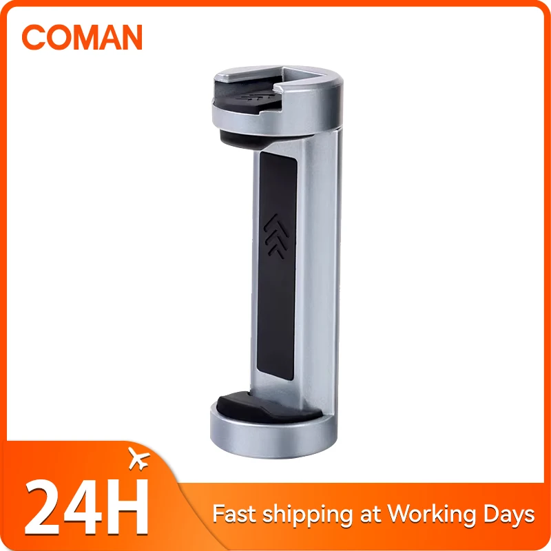 

COMAN EX350 Phone Holder Clamp Clip With Cold Shoe Mount Extend Mic Video Light Tripod Monopod Base Mount For iPhone Samsung