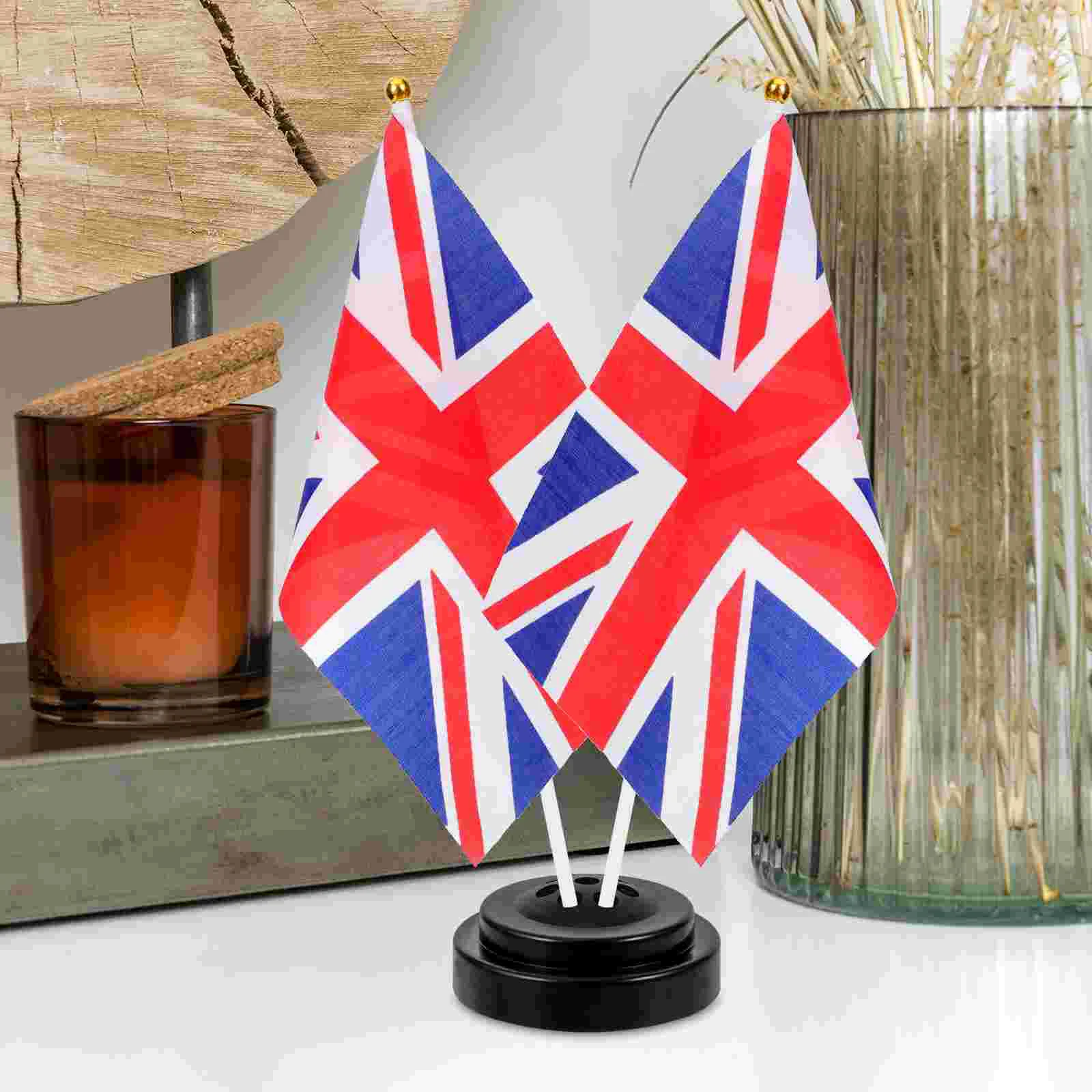 3 Pcs Flag Stand Talking Table Office Small Flag Holder Outdoor Mini for Decoration Small Plastic Holder Stands Office Flags