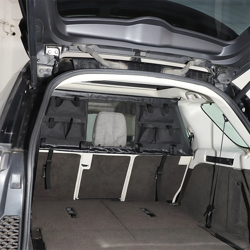For 17-22 Land Rover Discovery 5 LR5 L462 Car Trunk Security Isolation Protective Storage Net Pet Luggage Fence Mesh Accessories