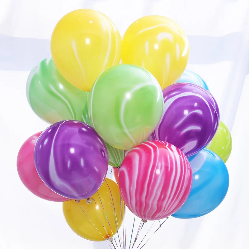 10/20/30/50/100 stücke 10 zoll Achat Marmor Latex Ballons Bunte Hochzeit Feier Dekoration Ballon Baby dusche Geburtstag Party – Detail 2