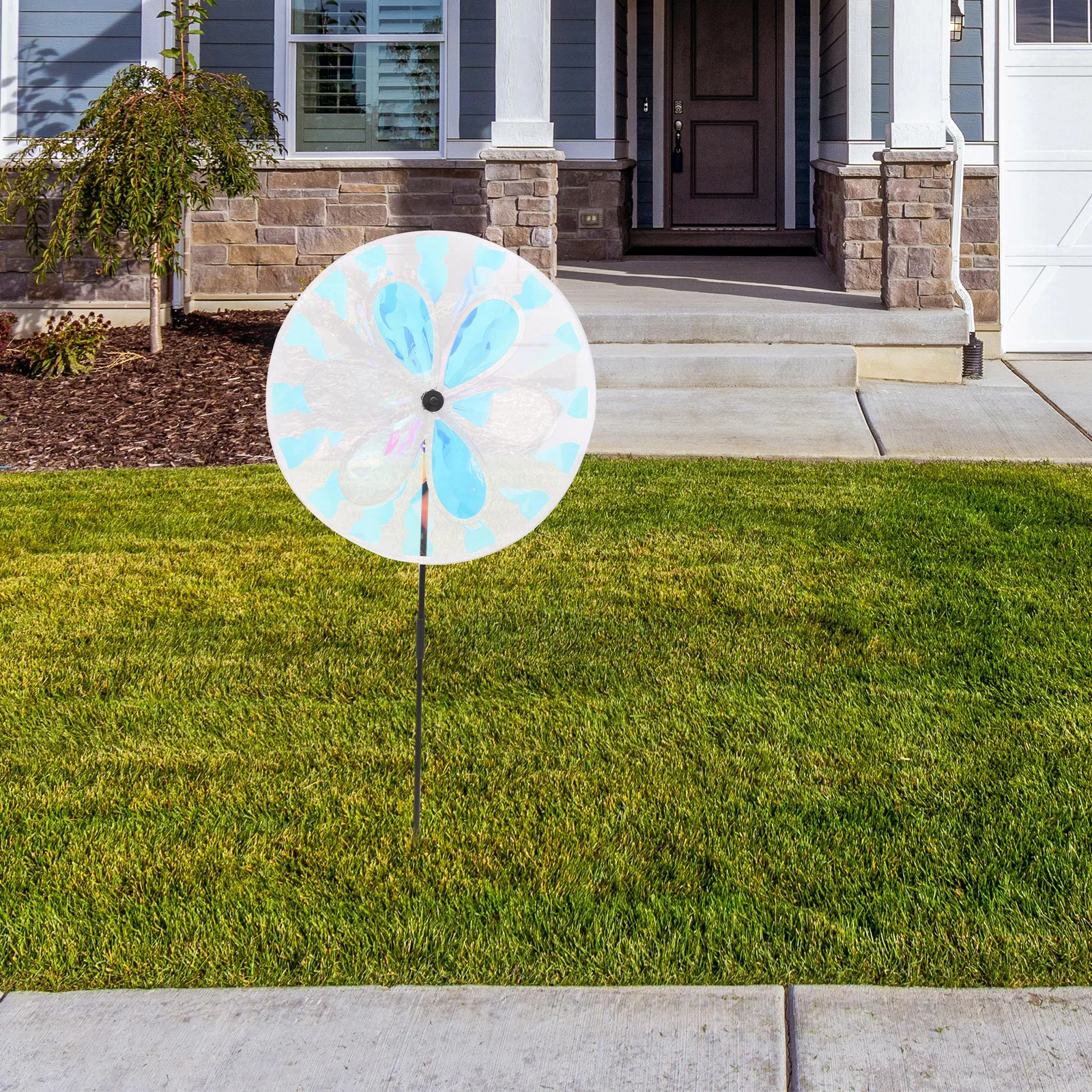 

Colorful Yard Windmill Decor Outdoor Garden Stakes Pinwheel Rotating Windmill Decorative Garden Ornament Yard Wind Spinners