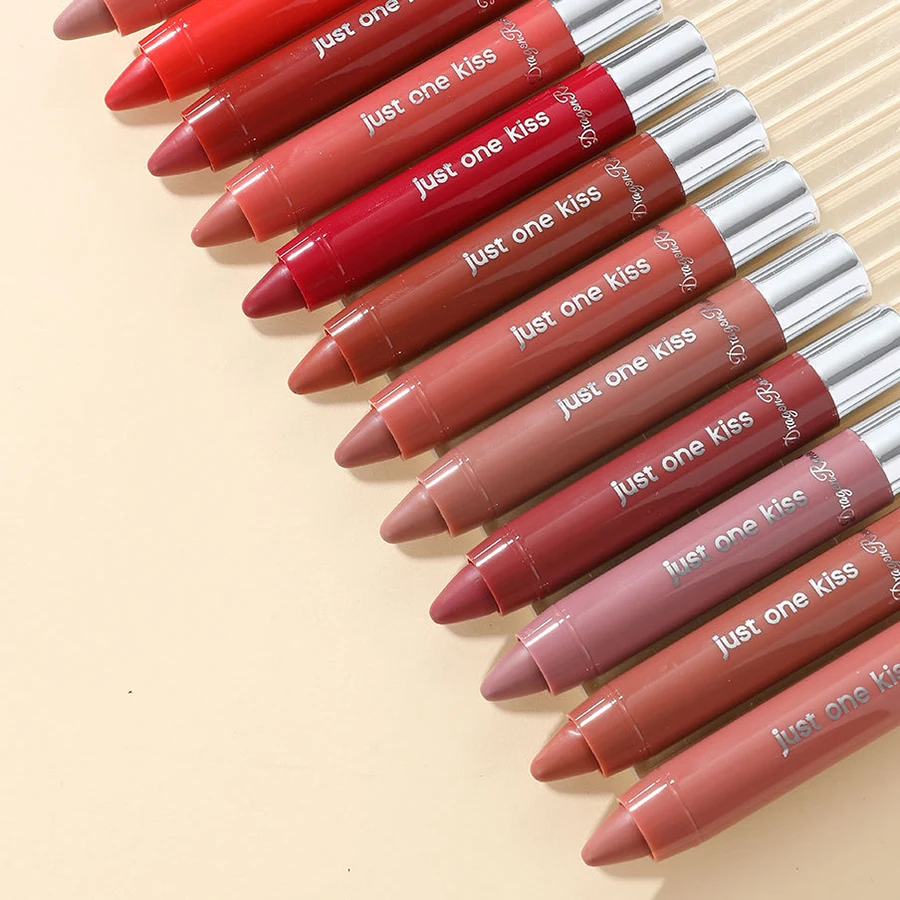 ลิปสติกให้ความชุ่มชื้น Crayon ลิปสติก Nude Beige ลิปสติกดินสอ Lip Liner ลิปสติกดินสอ Solid Lip Honey