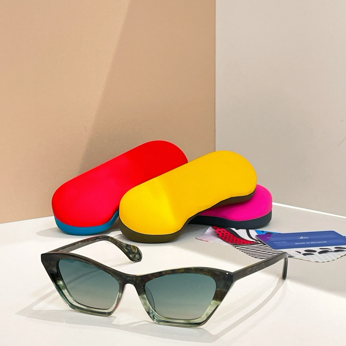 Belight البصرية القط العين شكل بلجيكا تصميم اليدوية خلات الرجال النساء خمر النظارات الرجعية وصفة طبية عدسة Mille + 89