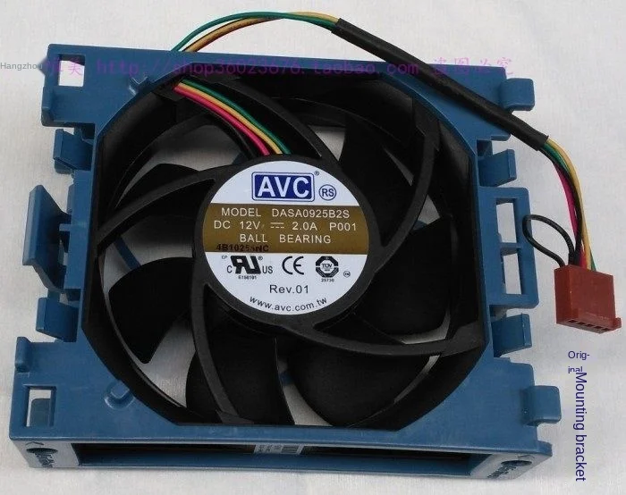 

Brand New for AVC 9025 9CM DASA0925B2S 12V 2.0A ML350 G6 4-Wire Reverse Temperature Control Cooling Fan