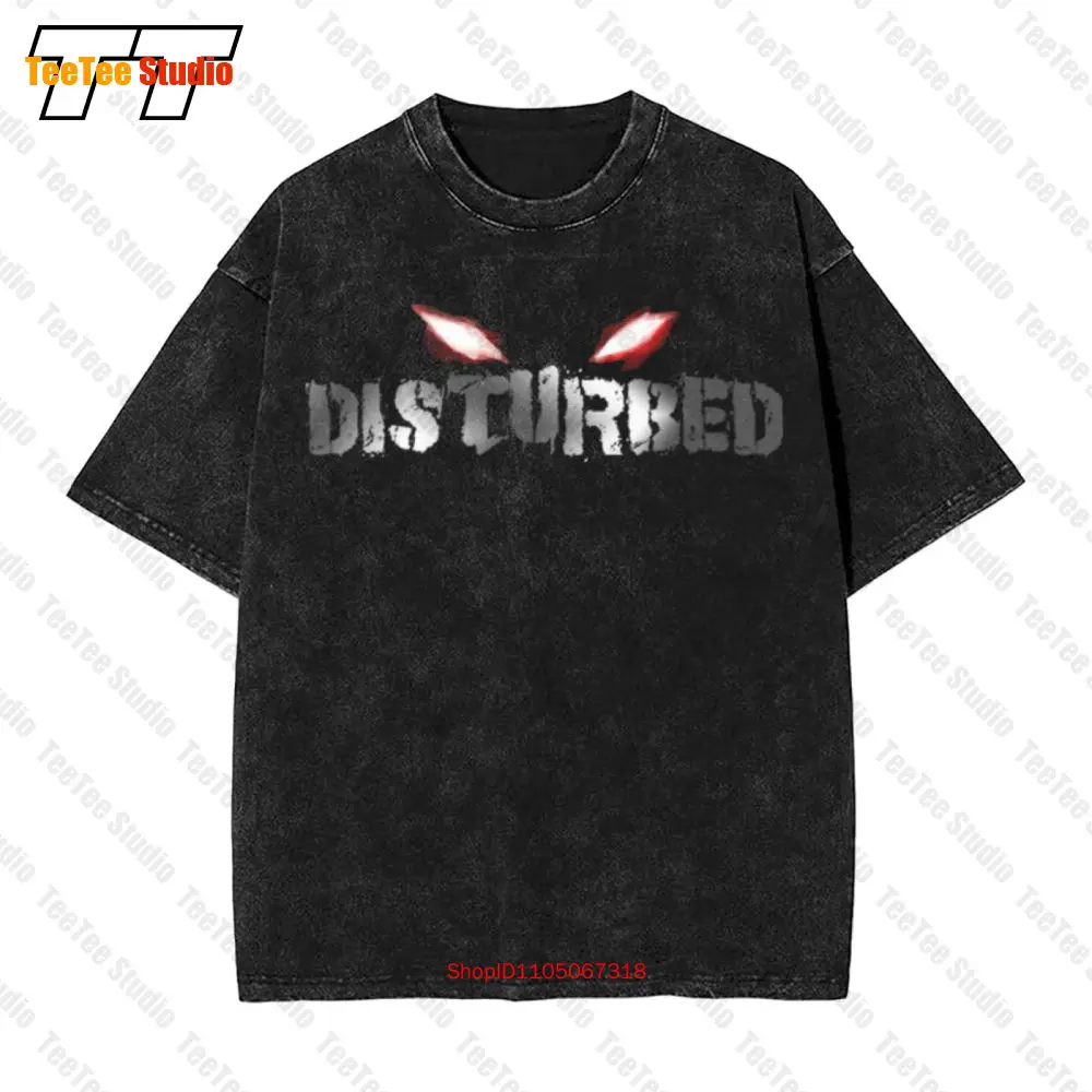 

Винтажная футболка большого размера с логотипом Disturbed Guy Eyes KRSM