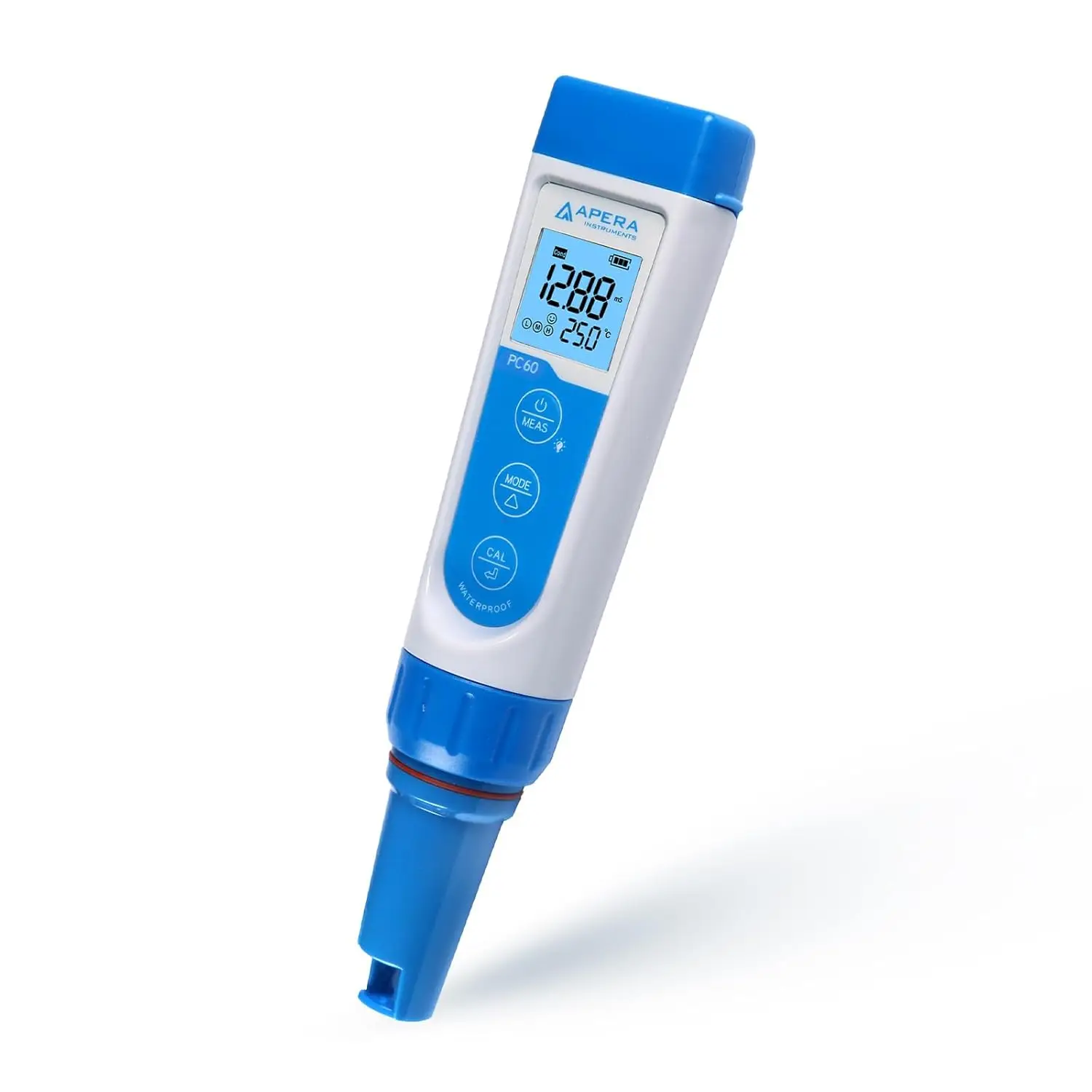 Premium Series PC60 5-in-1 Waterproof PH/EC/TDS (ppm) /Salinity (ppt) /Temp. Multi-Parameter Tester