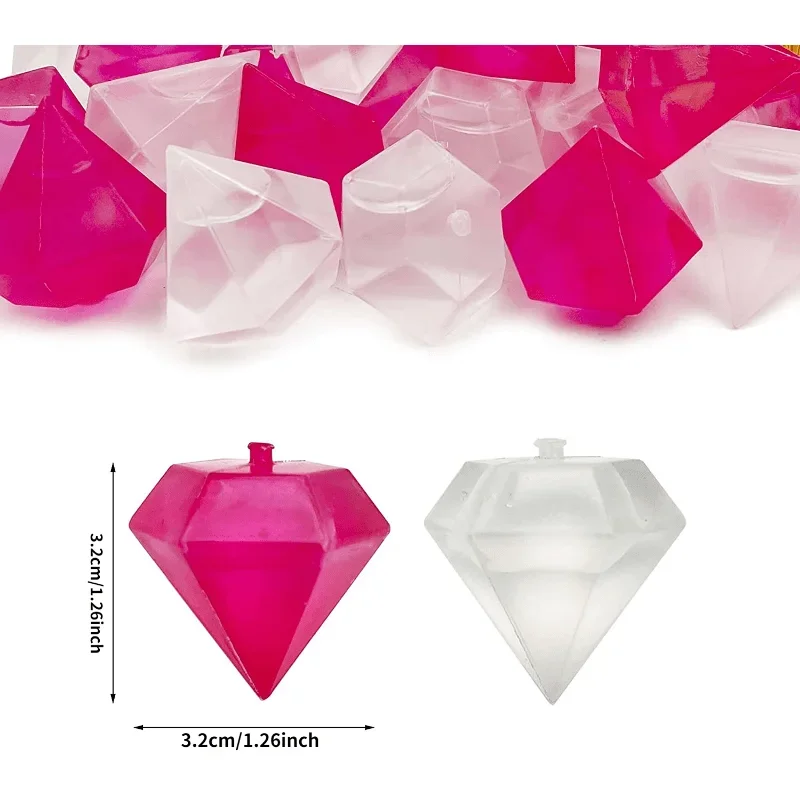 20Pcs Reusable Plastic Quick-Freeze Easy-to-Clean Fake Ice Cubes for Making Cold Appealing Drinks