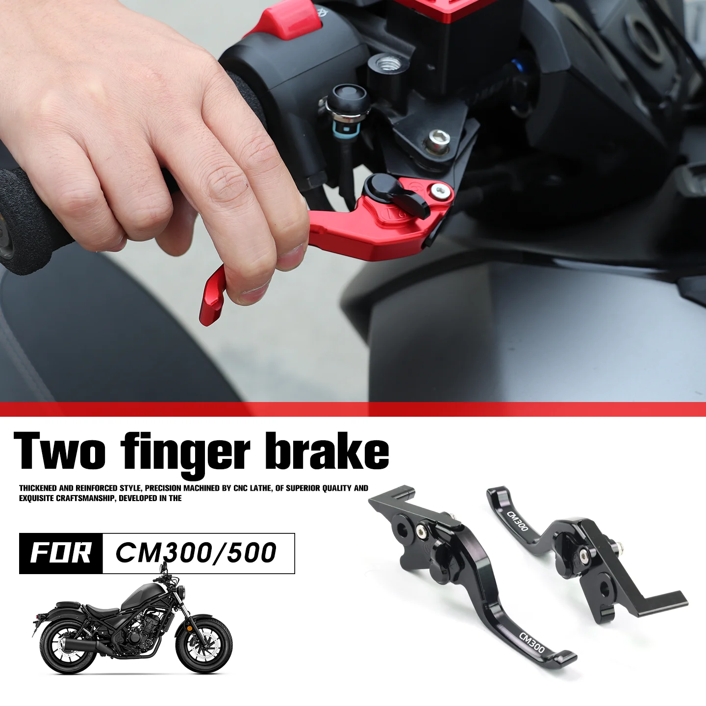 For Honda Rebel CM300 CM500 short Handle Brake Lever Motorcycle accessories cm300 cm500 CNC Adjustable Short Brake Clutch