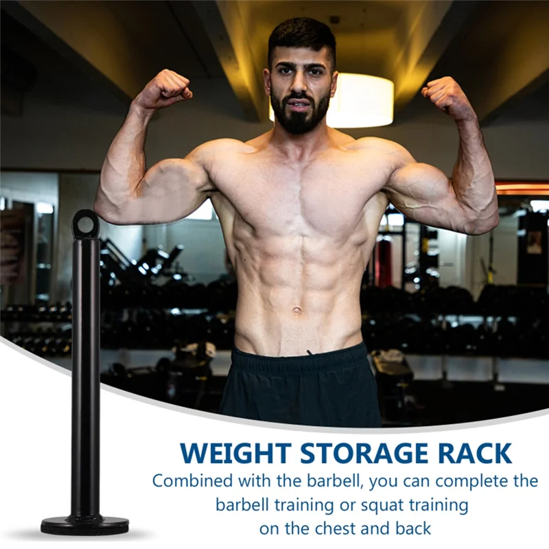 

Gym Weight Pin Loading Rack Fitness Pulley Cable System Attachment Dumbbell Barbell Rack Holder For Weight Lift