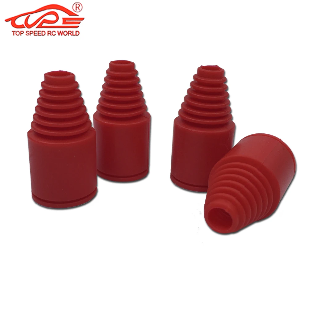 Bota do eixo de gás do carro rc borracha dogbone capa poeira 4 pc/set para 1/5 escala hpi rofun rovan km baja 5b 5t 5sc buggy caminhão peças atualização