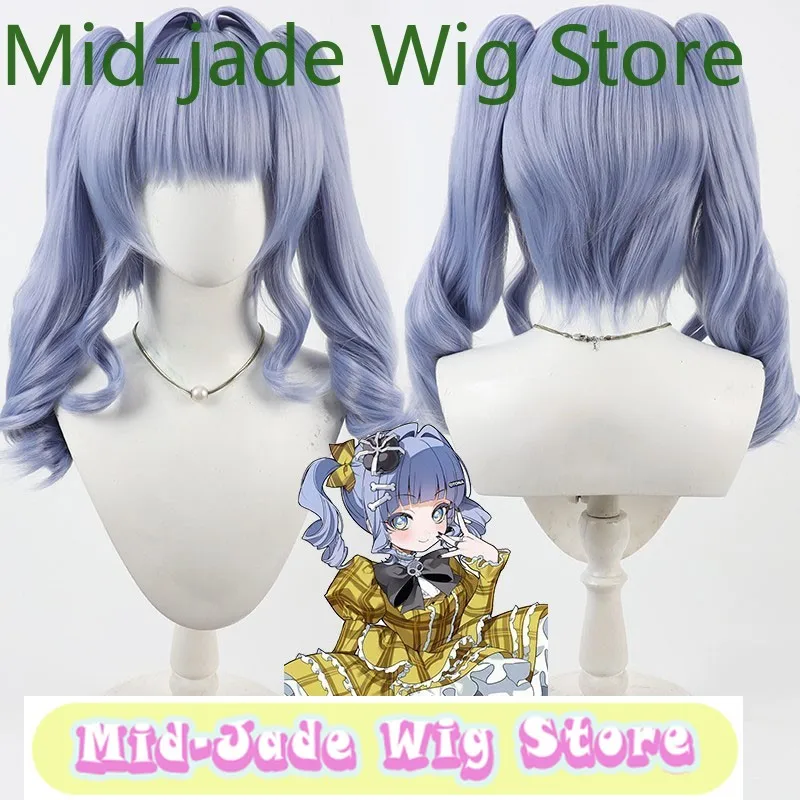 منتصف اليشم متجر شعر مستعار VSPO Kuromu Yano شعر مستعار تأثيري-الذيول التوأم الشعر الاصطناعية أنيمي لعبة لعب الأدوار أداء حفلة الهالوين #1