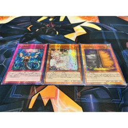 3PCS Yu-Gi-Oh! DIY Anime New Flash Card Infinite Impermanence Ash Blossom Joyous Spring Game Collection Card Festival gifts