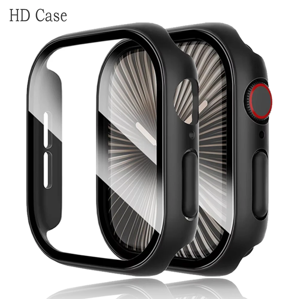 زجاج مقسى + حافظة لساعة أبل الترا 3 2 49 مللي متر 11 10 9 8 7 42 مللي متر 46 مللي متر 45 مللي متر 41 مللي متر غلاف حماية لـ iwatch 6 5 44 مللي متر 40 مللي متر #1
