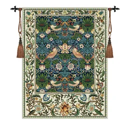 Cloth Art Jacquard Red Tapestry The Bed Room Wall Decoration William Morris