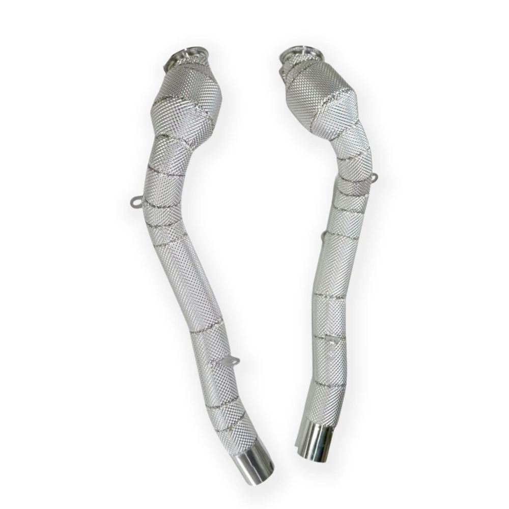 

The exhaust downspout with thermal insulation is used for the Ferrari GTC4 Luso 3.9T 2017-2019 exhaust system power upgrade