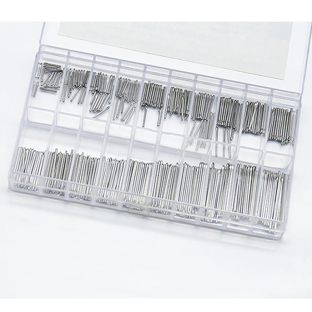 300pcs Metal Watch Band Link Pins Bar Stainless Steel Strap Repair Tools 0.8/0.9/1.0mm Accessories