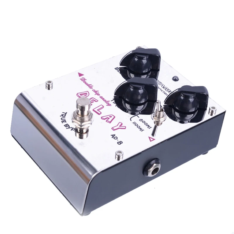 Biyang ToneFancier Series Double Chip Analog Delay Effect Guitar Pedal AD-8 True Bypas with gold pedal Connector