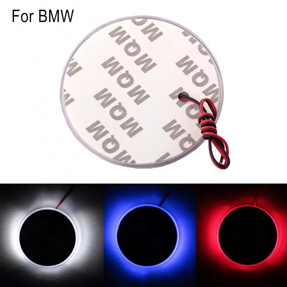 

2D Car LED Logo Rear Badge Side Light Sticker Emblem Tail Lamp Decor for BMW