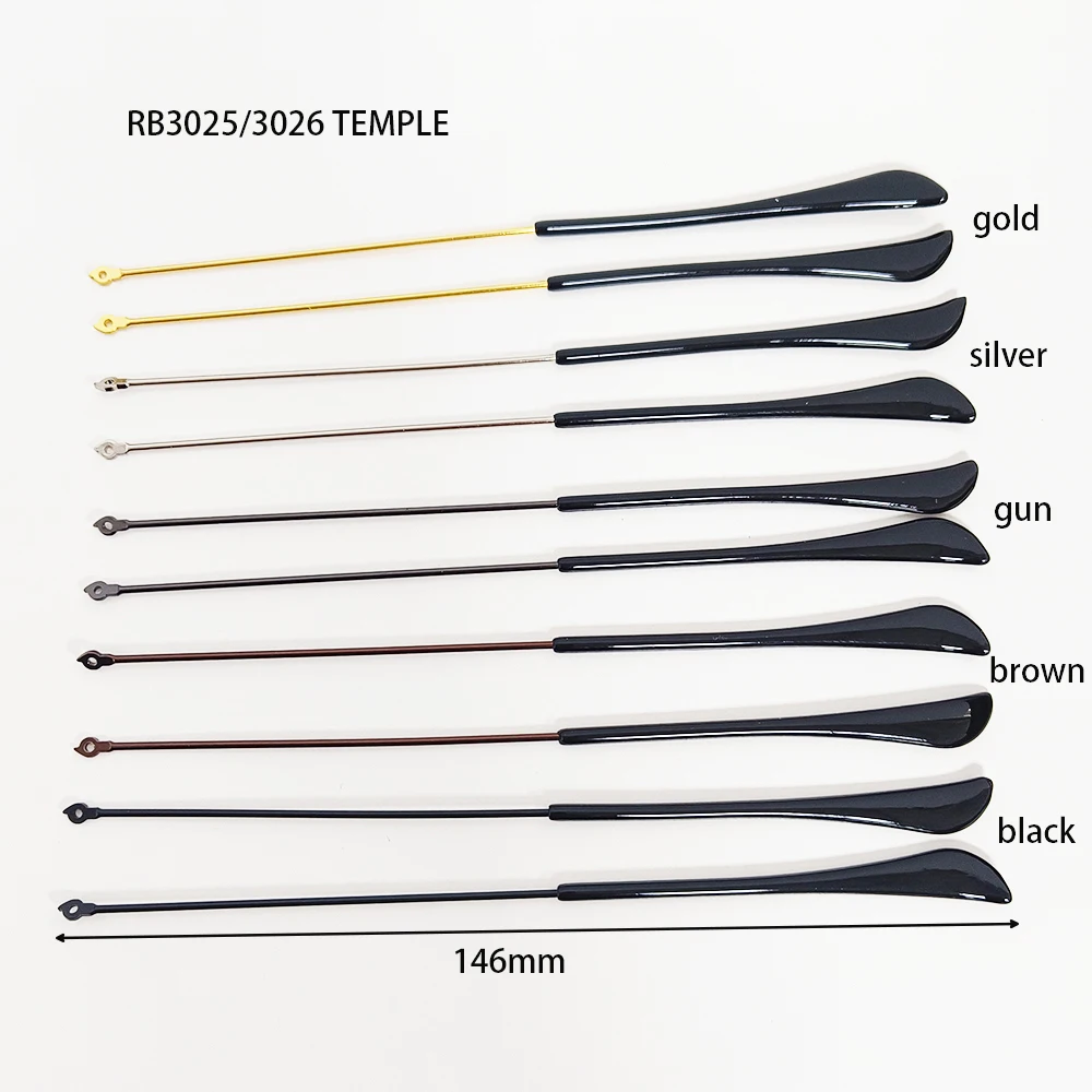 5 Pairs 10pcs Metal Eyeglasses Temple Tips Spectacle Rods Repair Replacement for RB3035 3026 Frame Accessories