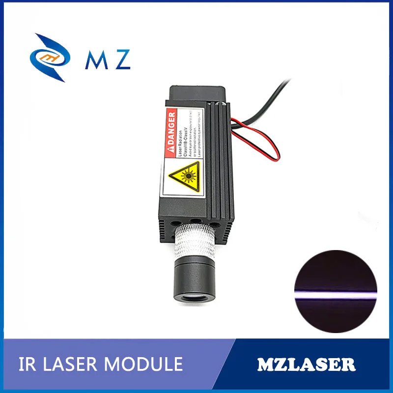 Imagem -04 - Infrared Line Laser Modelo com Ventilador de Refrigeração Focagem Ajustável 808nm 1000mw 1w 12v Adaptador de Alimentação Industrial Grade ir