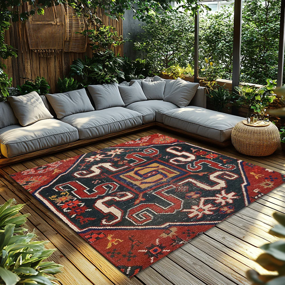 Vintage Persian Carpet Rug Bohemian Floor Mat Living Room Decor Area Rugs Non-Slip Home Decor Turkish Kilim Runner Rugs