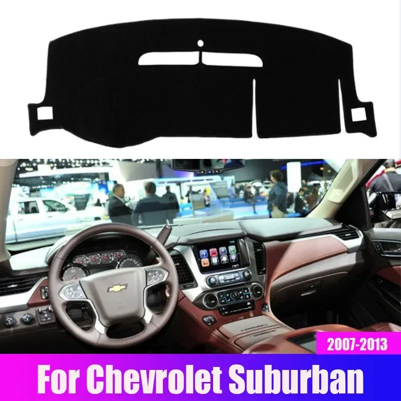 Car Dashboard Cover Mat Pad Dashmat For Chevrolet Suburban Tahoe Avalanche Silverado Gmc Yukon Sierra 2007-2012 2013