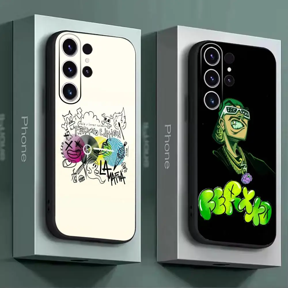 Hot Singer F-Feid Ferxxo SIXDO Phone Case For Samsung Galaxy  S26 S25 S24 S23 S22 S21 Plus Ultra Note20 Soft Black