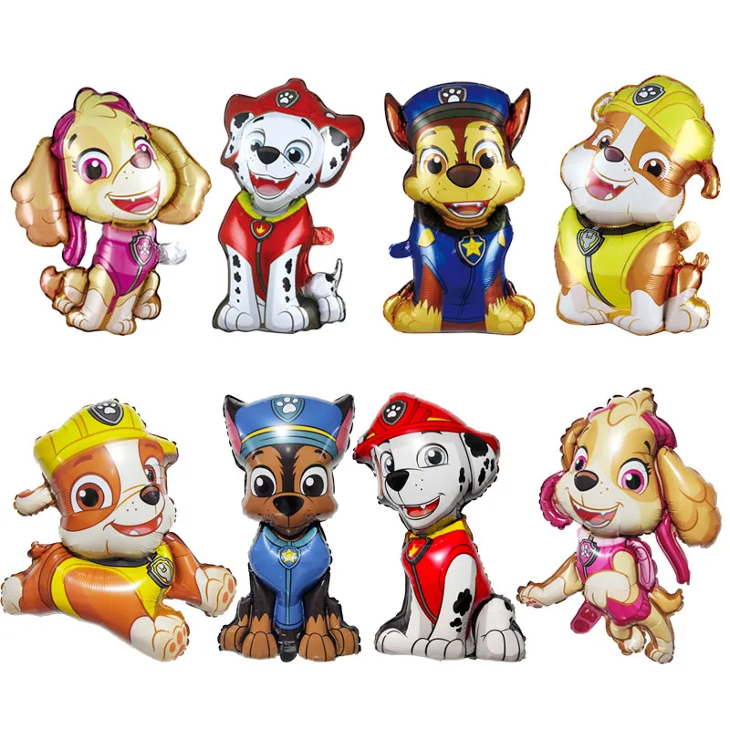 1pcs Cartoon Paw Patrol Foil Balloon Dog Ryder Marshall Sky Helium Balloon Birthday Party Decoration Supplies Baby Bath Toys