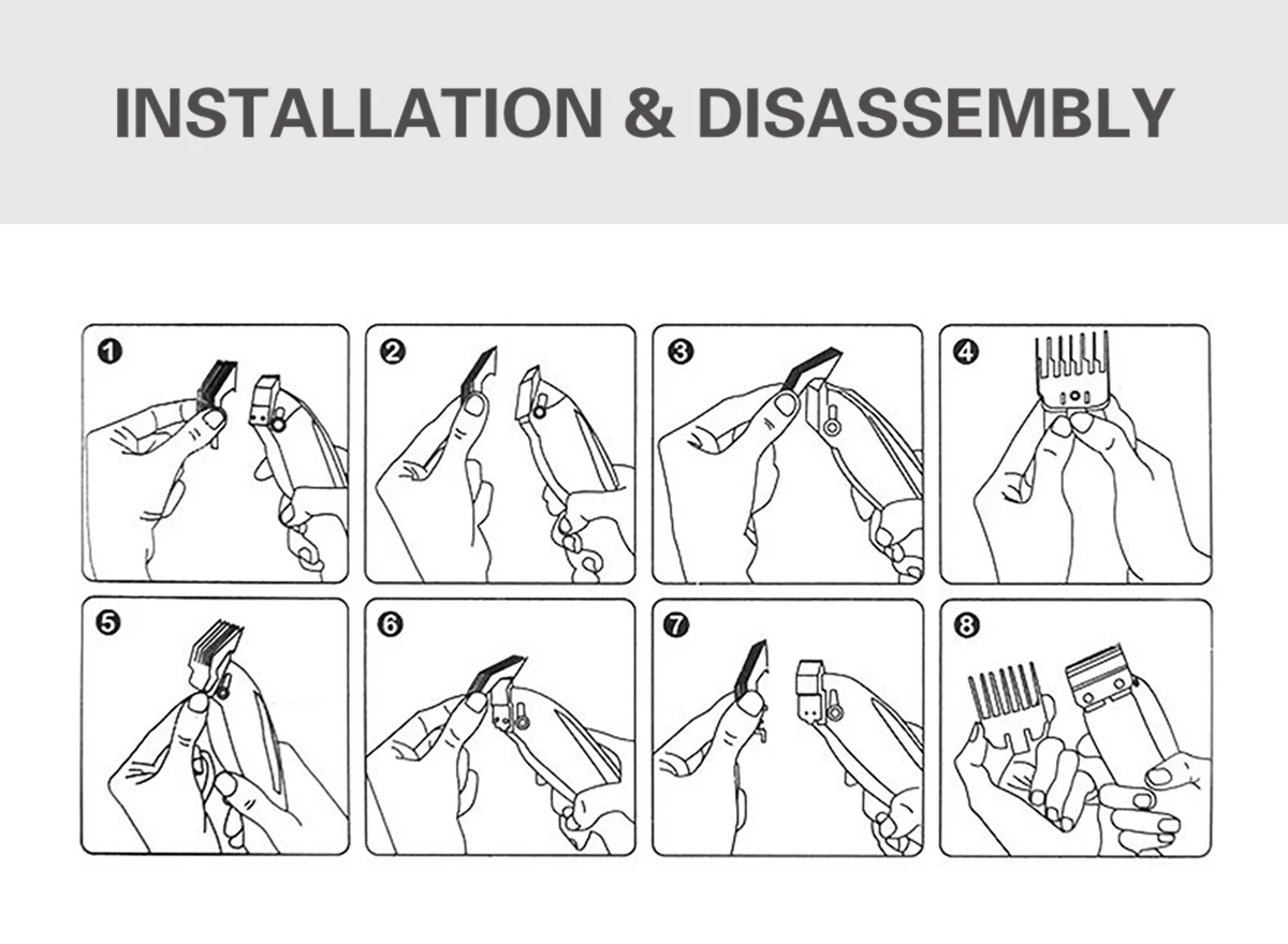 10Pcs Hair Clipper Limit Comb Salon Cutting Guide Replacement Set Professional Electric Hair Trimmer Accessories For Wahl