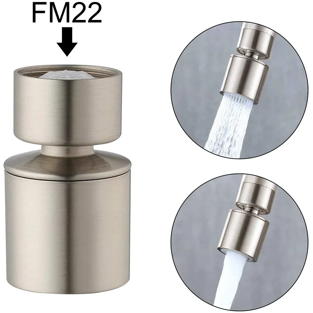 Seamless Operation Kitchen Tap Aerator 360 Faucet Swivel End Diffuser Female Thread Adapter in Sleek and Polished Design