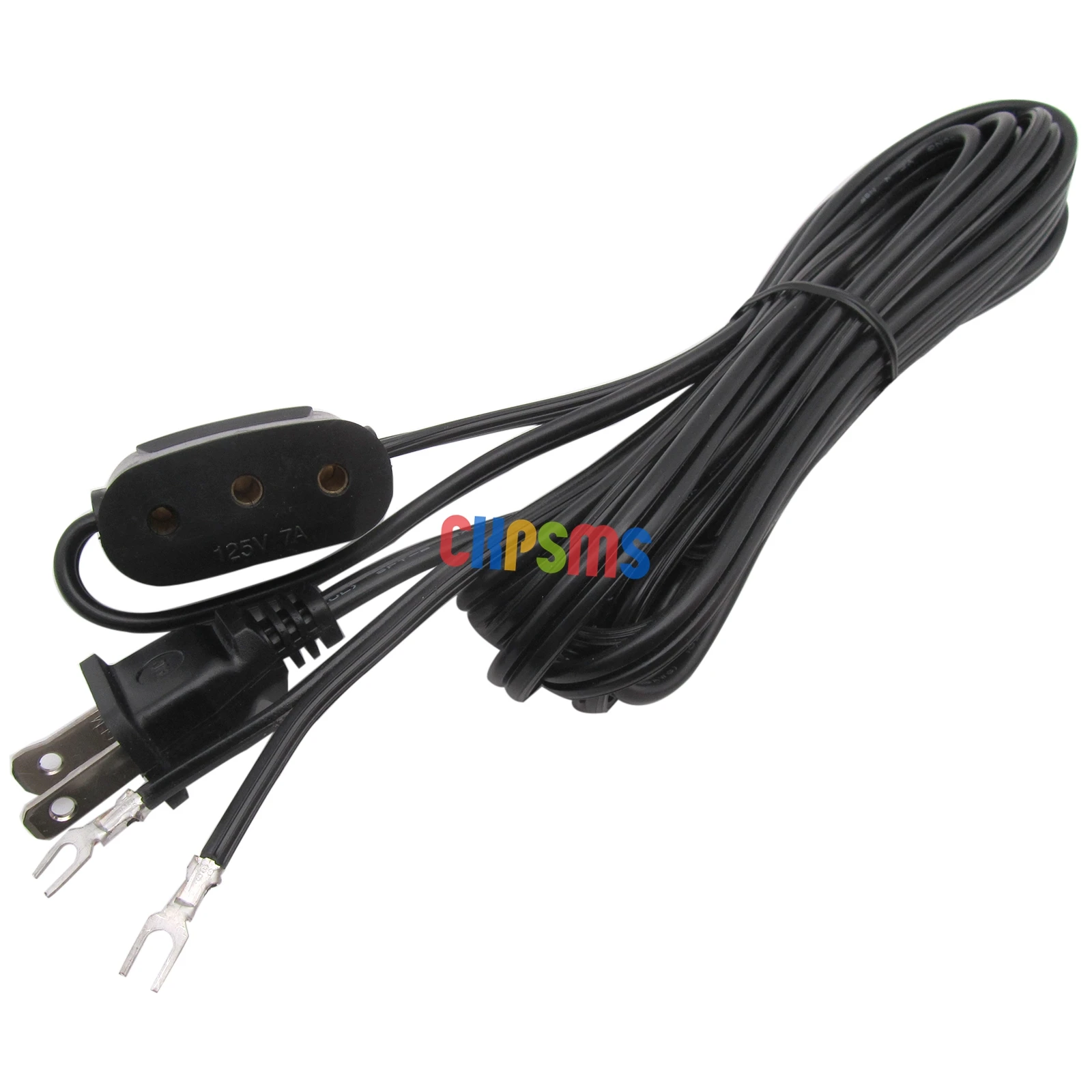 #123 110V DOUBLE LEAD POWER CORD FOR SINGER 221,27,201,206,301,401,411,431