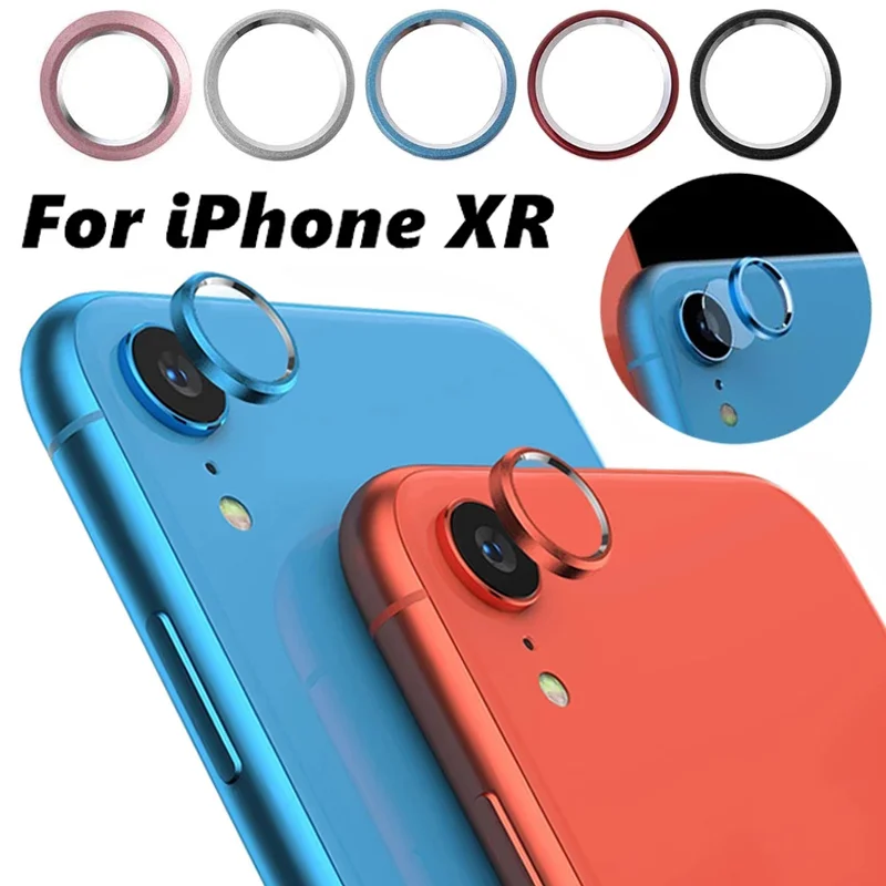 Rear Lens Protective Circle Ring Bumper Cover Aluminum Alloy Back Camera Screen Protector Metal for Iphone XR Lens Accessories