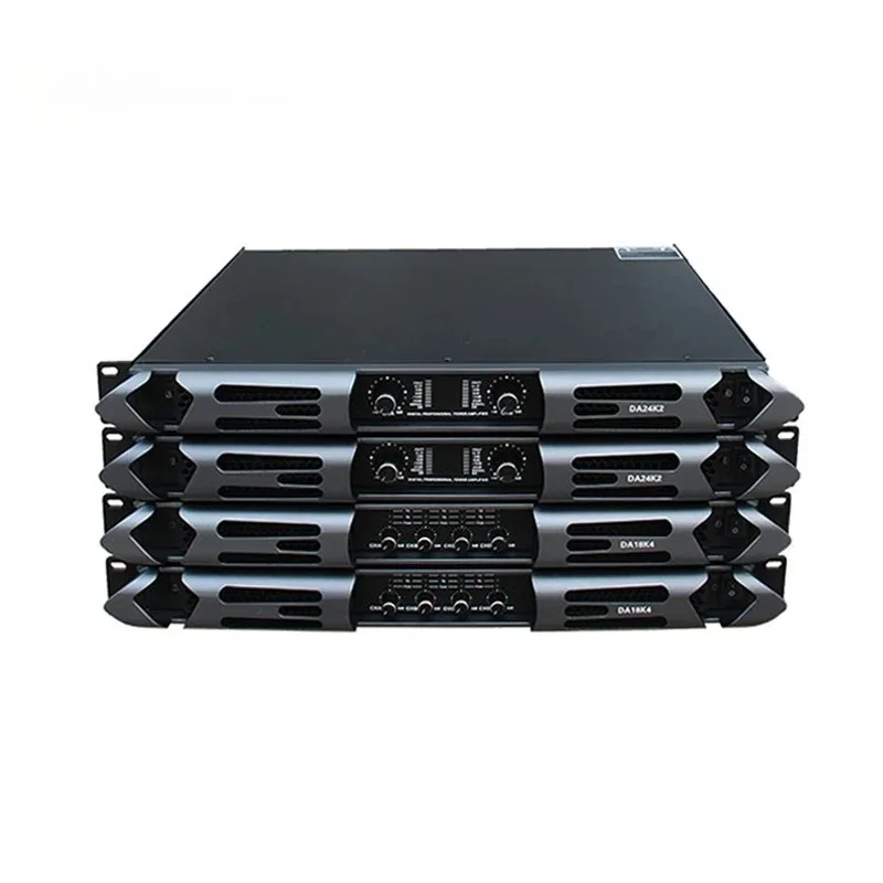 SANWAY DA18K4 18000W 4-Kanal 1U Penguat Daya Audio Kelas D Cangkang Logam Impedansi 8 Ohm & 4 Ohm