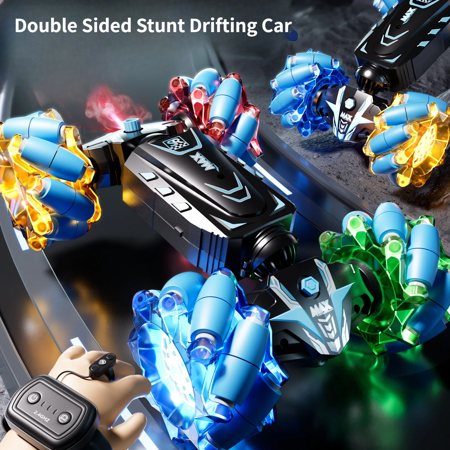 

Gesture Sensing Twist Car Four Wheel Drive Off-road Climbing Stunt Vehicle Boy's Gift Simulation Exhaust Toy Car Model