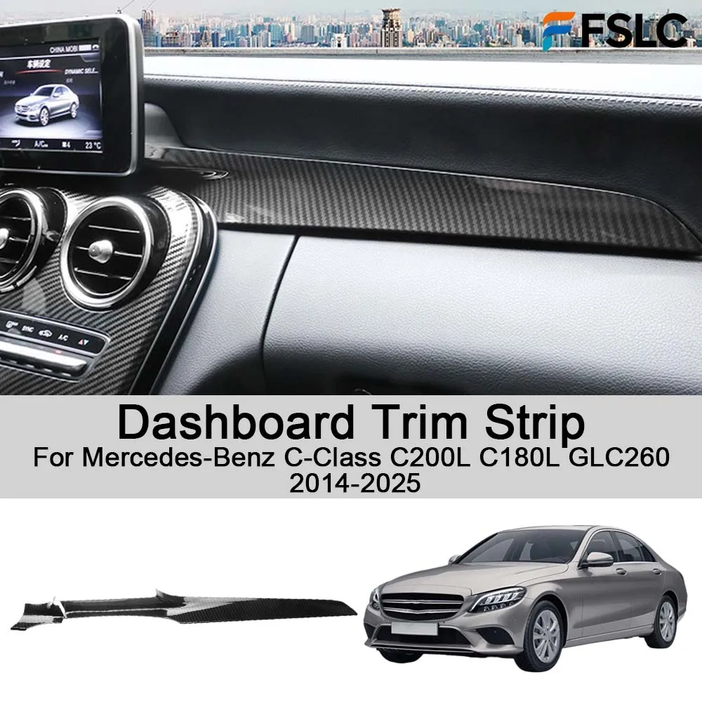 

Декоративная накладка на приборную панель для Mercedes-Benz C-Class C200L C180L GLC260 2014-2025: Обновление интерьера автомобиля