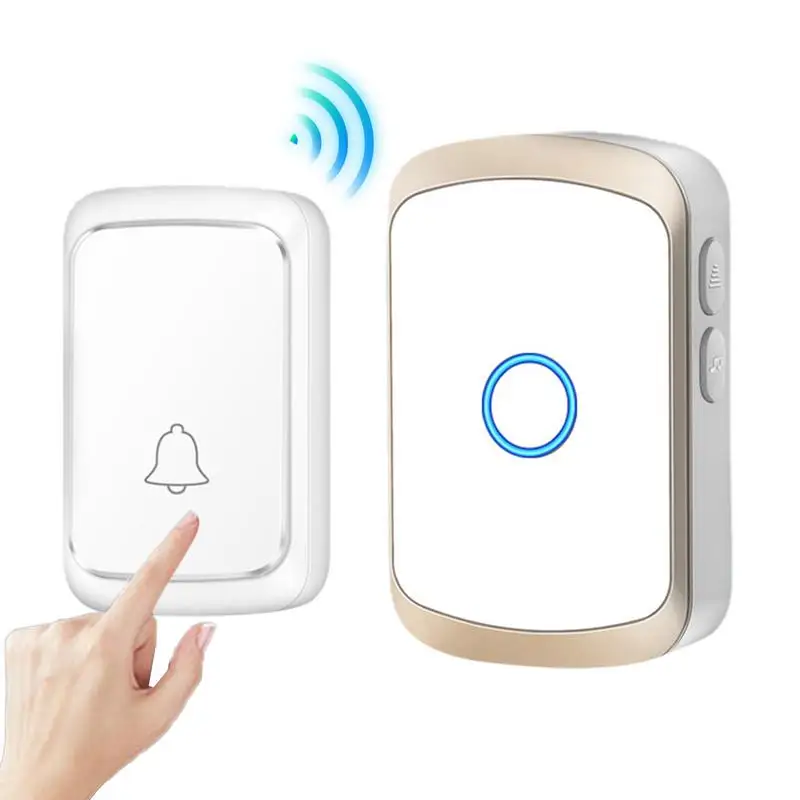 جرس الباب الذكي لاسلكي مقاوم للماء للمنزل ، طقم الرنين المنزل الذكي ، 60 أغنية