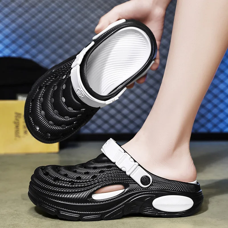 Flat Sandals Men Shoes New Slippers Men Garden Platform Sandals Man Summer Sandals Male Sneakers Outdoor Flip Flops Home Clogs