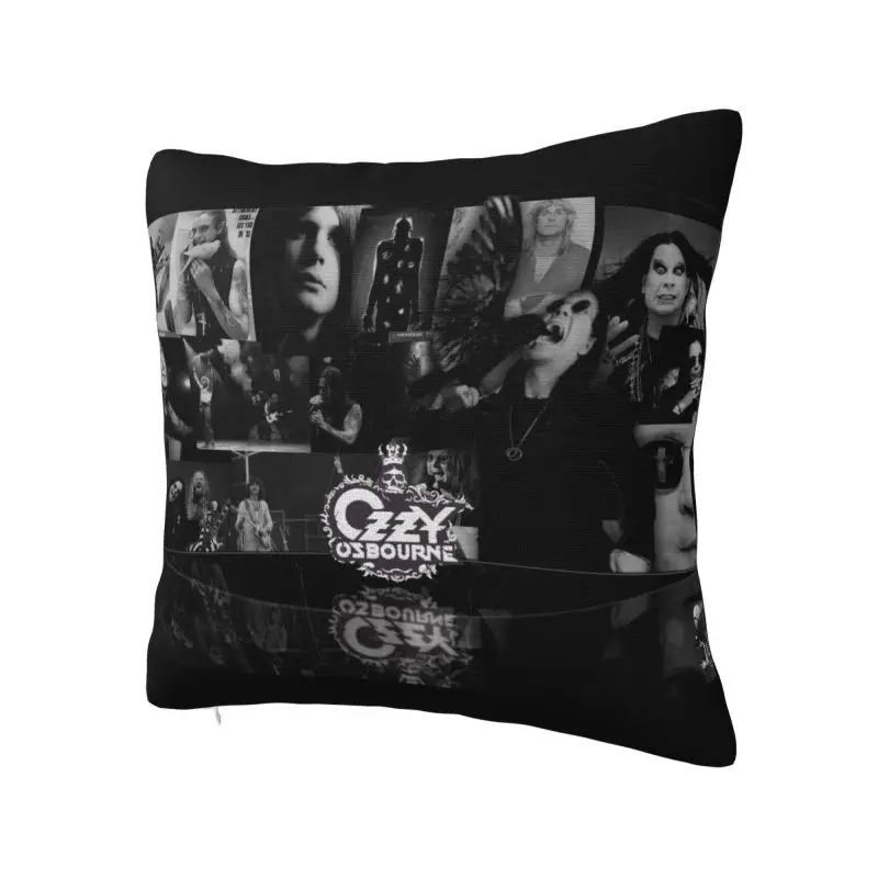 Ozzy Osbourne Collage Cushion Cover Sofa Decoration Heavy Metal Square Throw Pillow Case 40x40