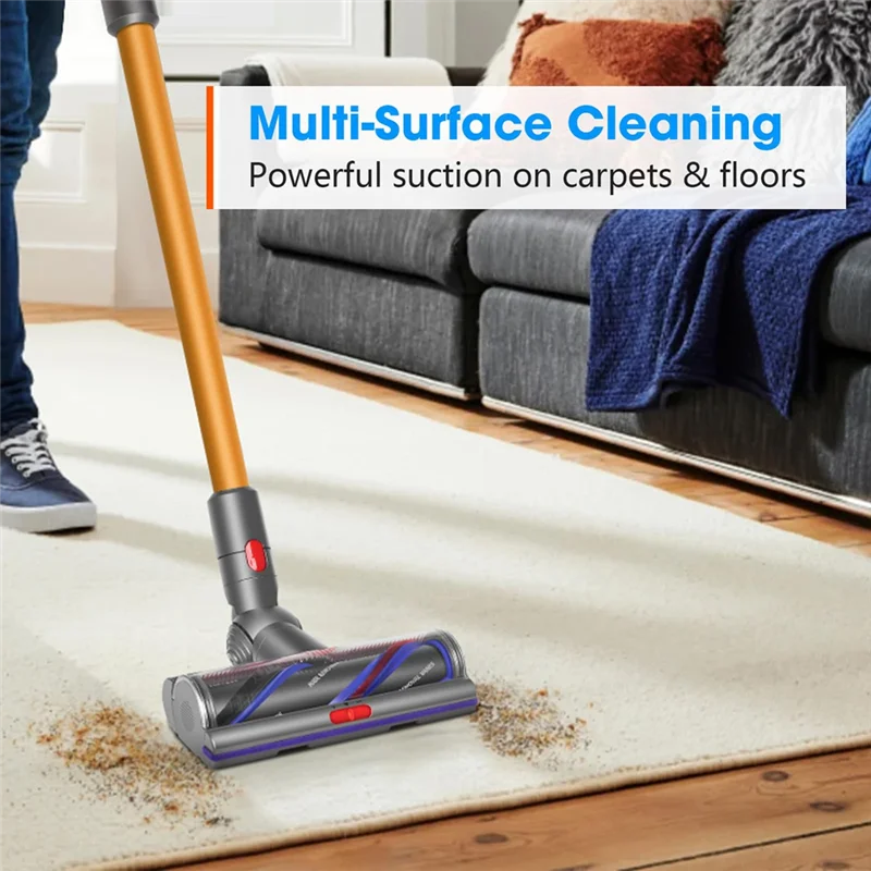 【Popular】Torque Drive Floor Nozzle Compatible For Dyson V11V15V10V8V7 Vacuum Cleaners,Anti-Tangle Brush, Adjustable Suction Powe