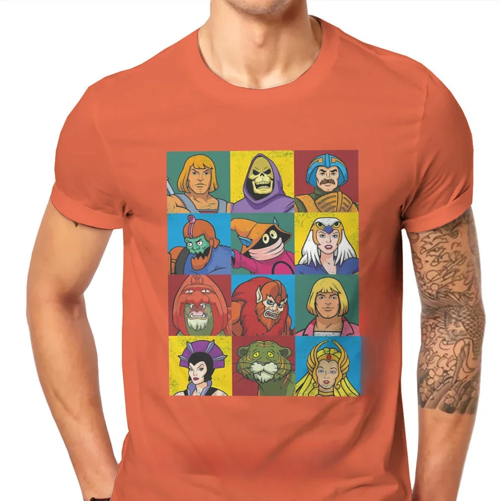 Man And The Master Of Universe Battle Cat Grayskull Anime Cotton Friends Distinctive Homme harajuku summer fashion Round neck