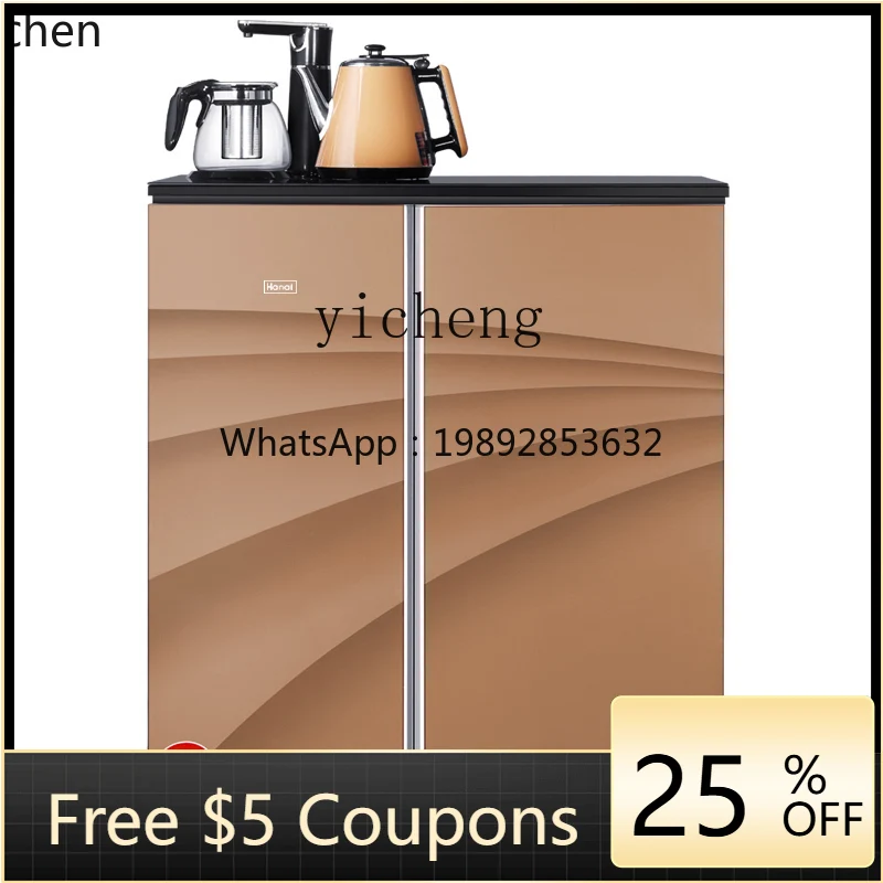 

Настольный холодильник ABB, мини-холодильник с двумя дверцами, автоматический диспенсер для воды, аппарат для приготовления чая